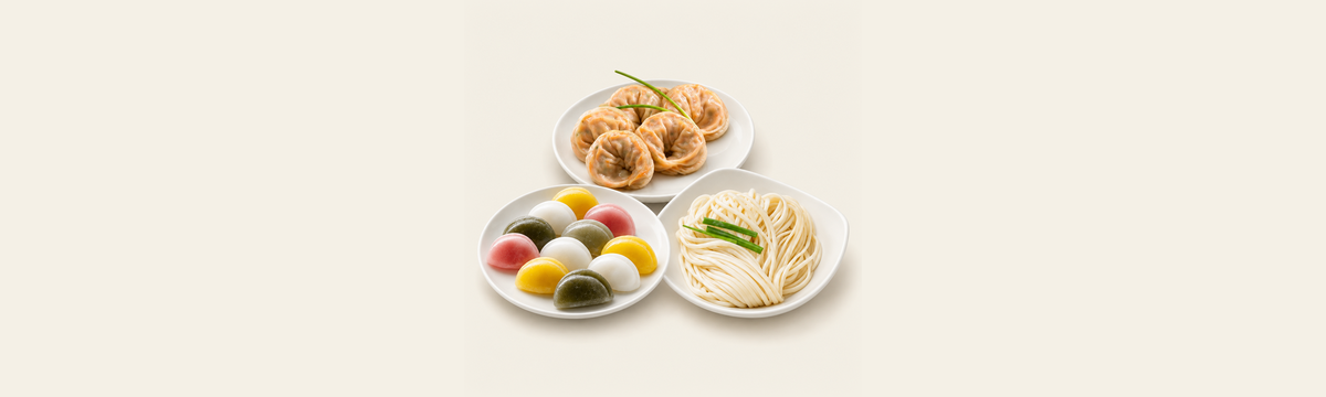 면  · 떡 · 만두