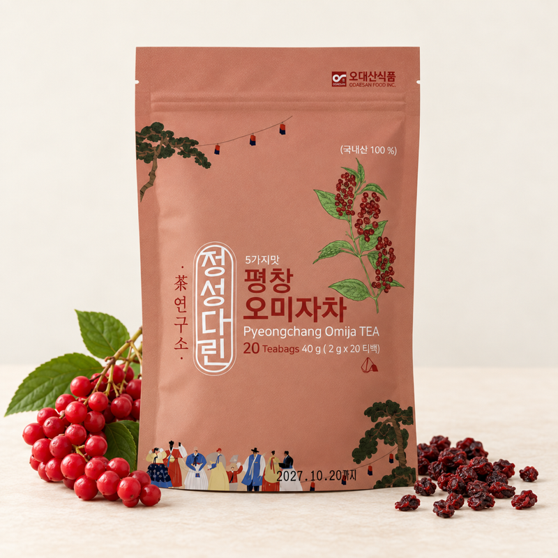 [Odaesan Foods] Pyeongchang Omija Tea, Carefully Brewed