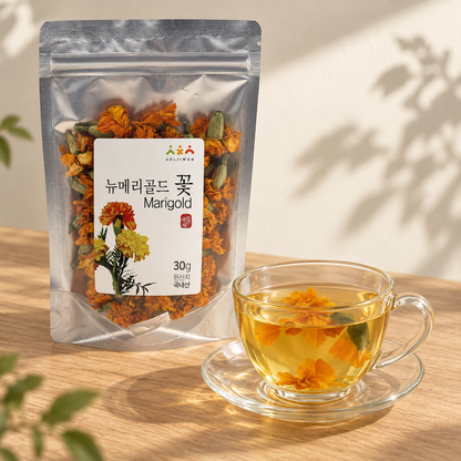 [솔지원] 메리골드 꽃 차 30g