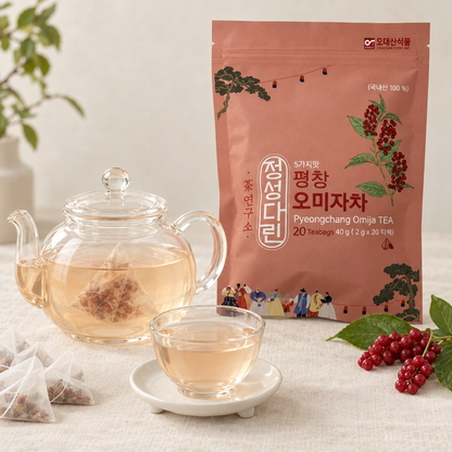 [Odaesan Foods] Pyeongchang Omija Tea, Carefully Brewed