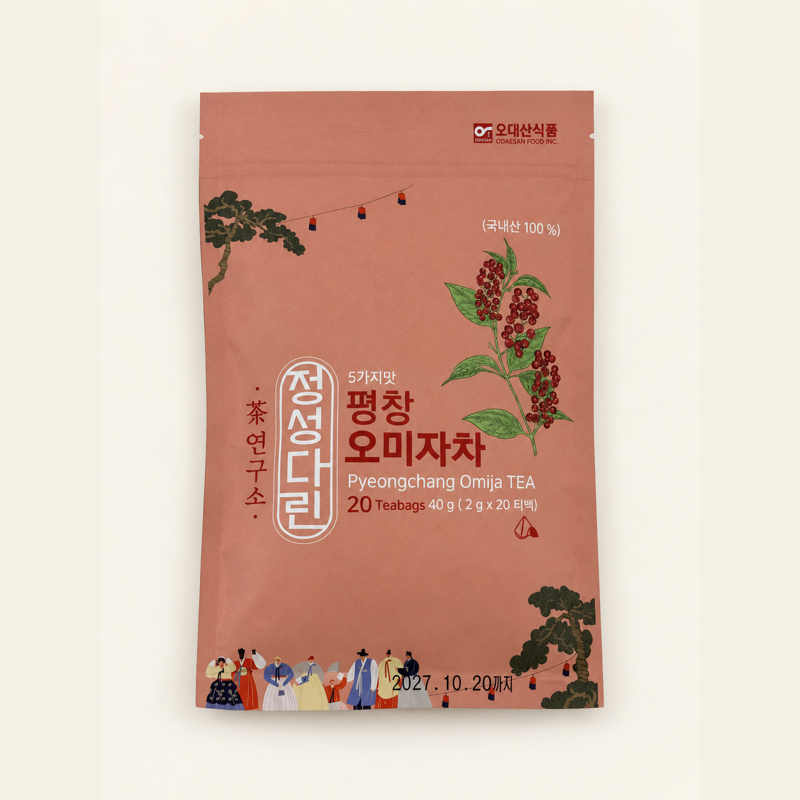 [Odaesan Foods] Pyeongchang Omija Tea, Carefully Brewed