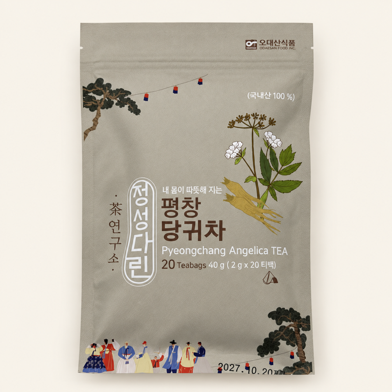 [Odaesan Foods] Pyeongchang Korean Angelica Tea, Carefully Brewed