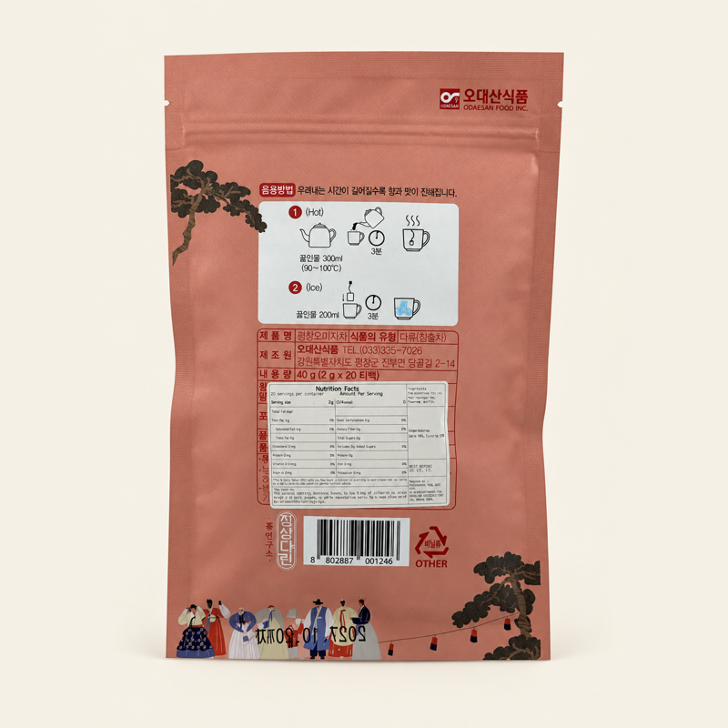 [Odaesan Foods] Pyeongchang Omija Tea, Carefully Brewed