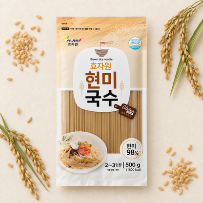 [Hyojawon] Korean Brown Rice Noodles - Gluten-Free, Complex Carbohydrates