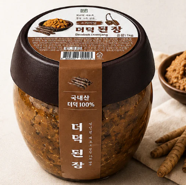 [푸른디딤] 프리미엄 더덕된장 1kg