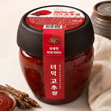 [푸른디딤] 프리미엄 더덕고추장 1kg