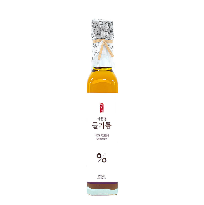 [서원당] 국산 들깨 100% 들기름 250ml (이진 ver)