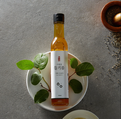 [서원당] 국산 들깨 100% 들기름 250ml (이진 ver)