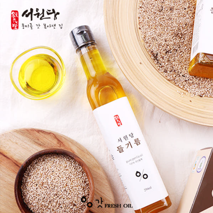 [서원당] 국산 들깨 100% 들기름 250ml (이진 ver)