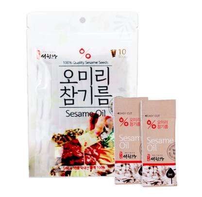 [Seowondang] 100% Korean Sesame Oil 250ml - Cold-Pressed