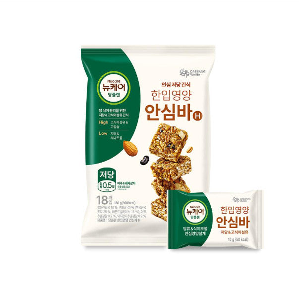 [대상웰라이프] 뉴케어 당플랜 한입영양 안심바 (10g x 18개입)