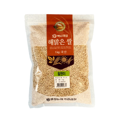 [횡성농협가공공장] 국내산 100% 찰현미 1kg