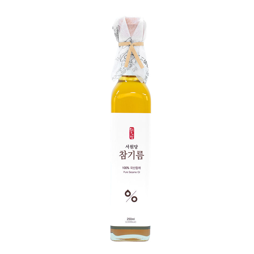 [서원당] 국산 참깨 100% 참기름 250ml - 저온 압착