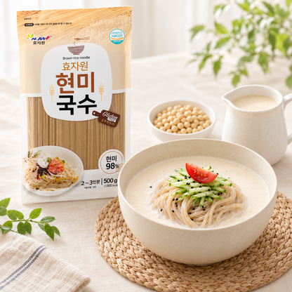 [Hyojawon] Korean Brown Rice Noodles - Gluten-Free, Complex Carbohydrates