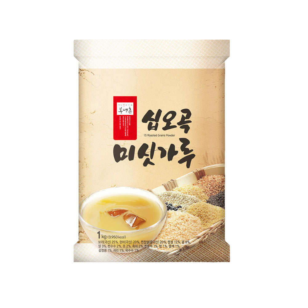 [Buckwheat Flower Bloom Bongpyeongchon] Fifteen-Grain Misutgaru 1kg