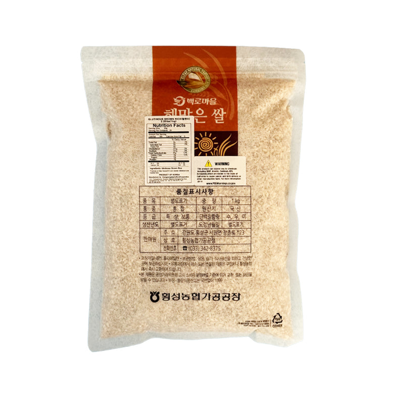 [횡성농협가공공장] 국내산 100% 찰현미 1kg