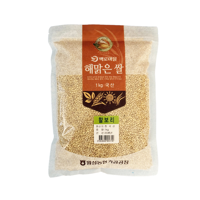 [횡성농협가공공장] 국내산 100% 찰보리 1kg