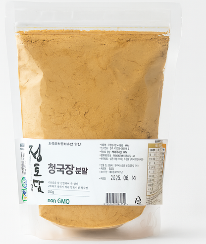 [정토담] 국산콩 100% 청국장 분말 500g 발효 청국장 가루