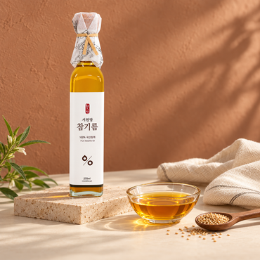 [서원당] 국산 참깨 100% 참기름 250ml - 저온 압착