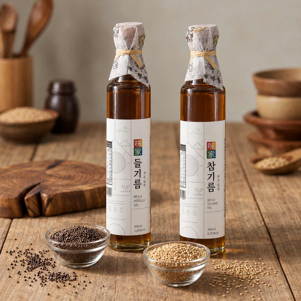 [서원당] 들깨 100% 미가 들기름 300ml- 저온착유