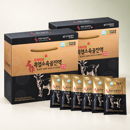[한국팜제약] 프리미엄 흑염소육골진액 2 박스 (70 mL × 60포)