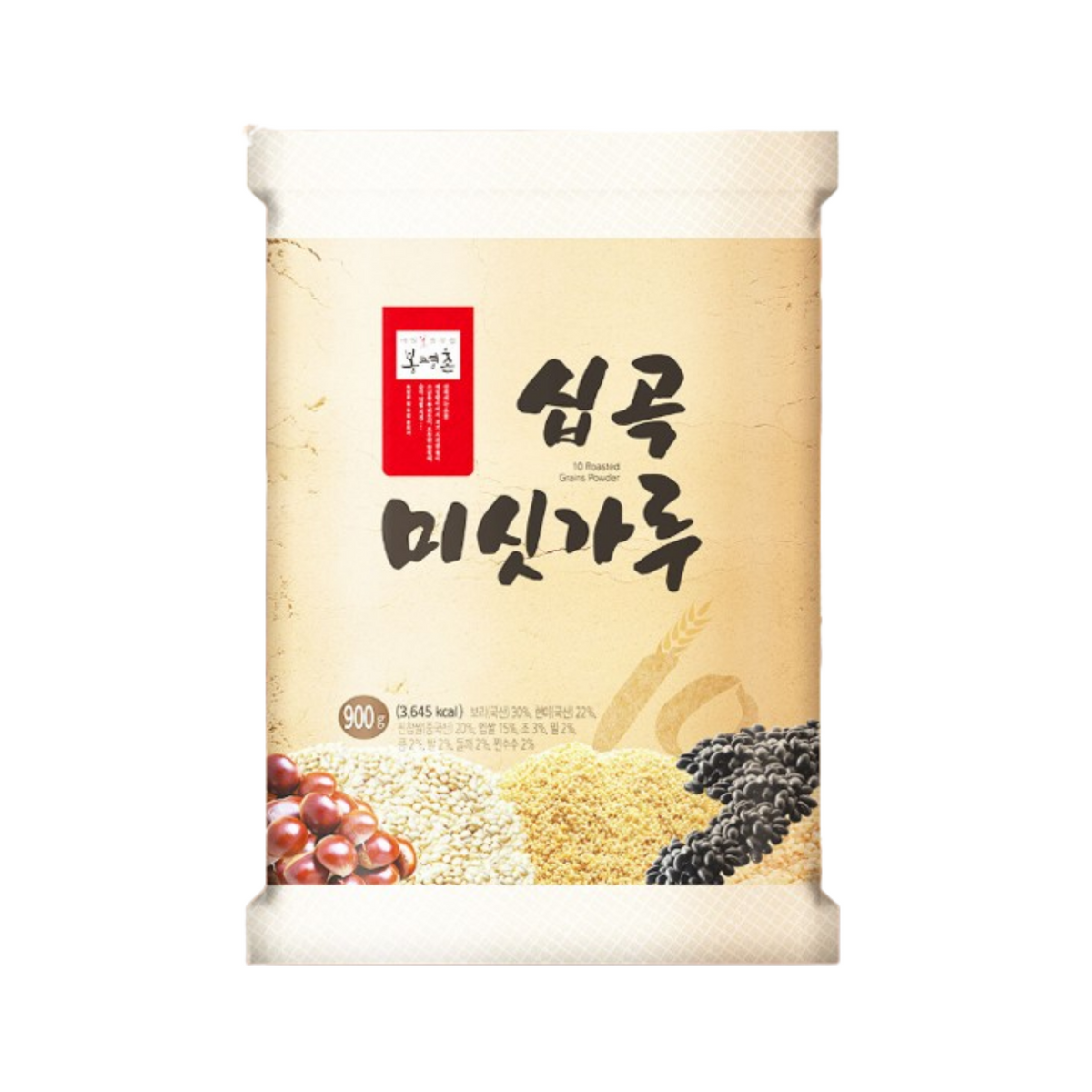 [봉평촌] 10곡 미숫가루 900g - 강원 봉평산 잡곡 혼합