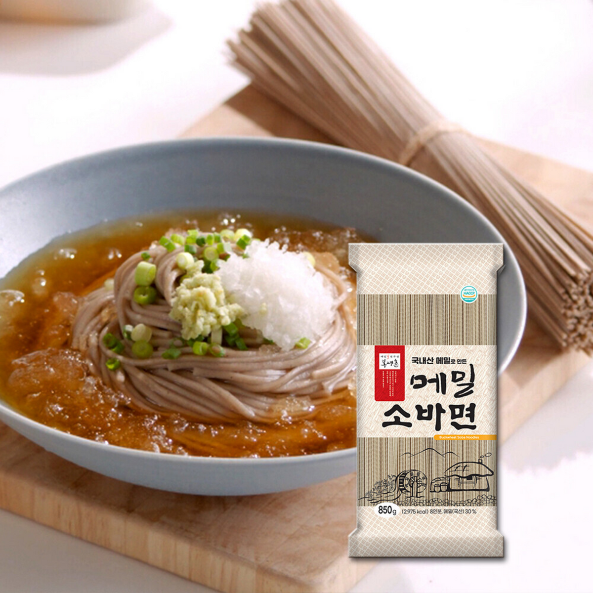 [봉평촌] 메밀 소바면 850g - 항산화 루틴